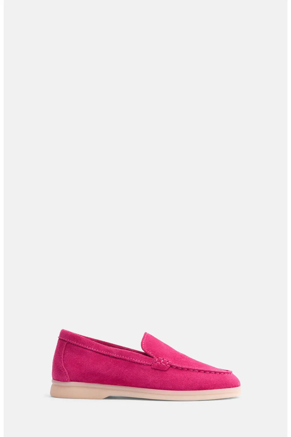 Туфли лоферы детские легкие Ludovica SCAROSSO, Fuchsia - Suede