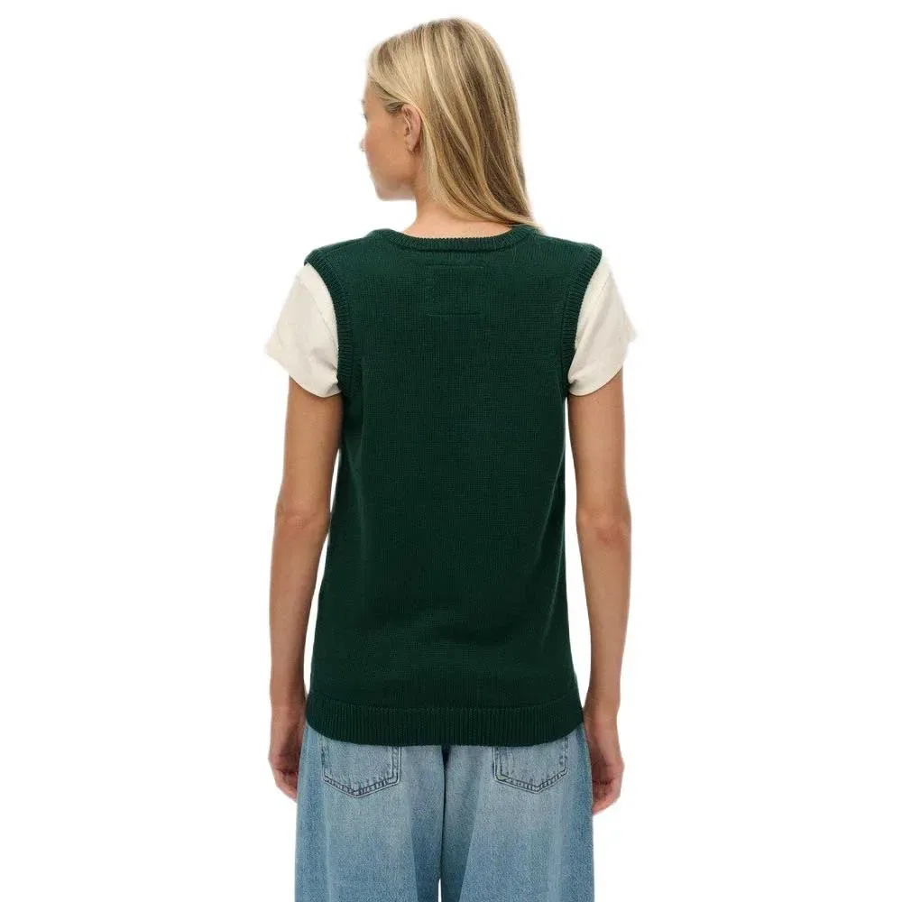 Женская майка без рукавов Athletic Essential Superdry, Green — фото 2