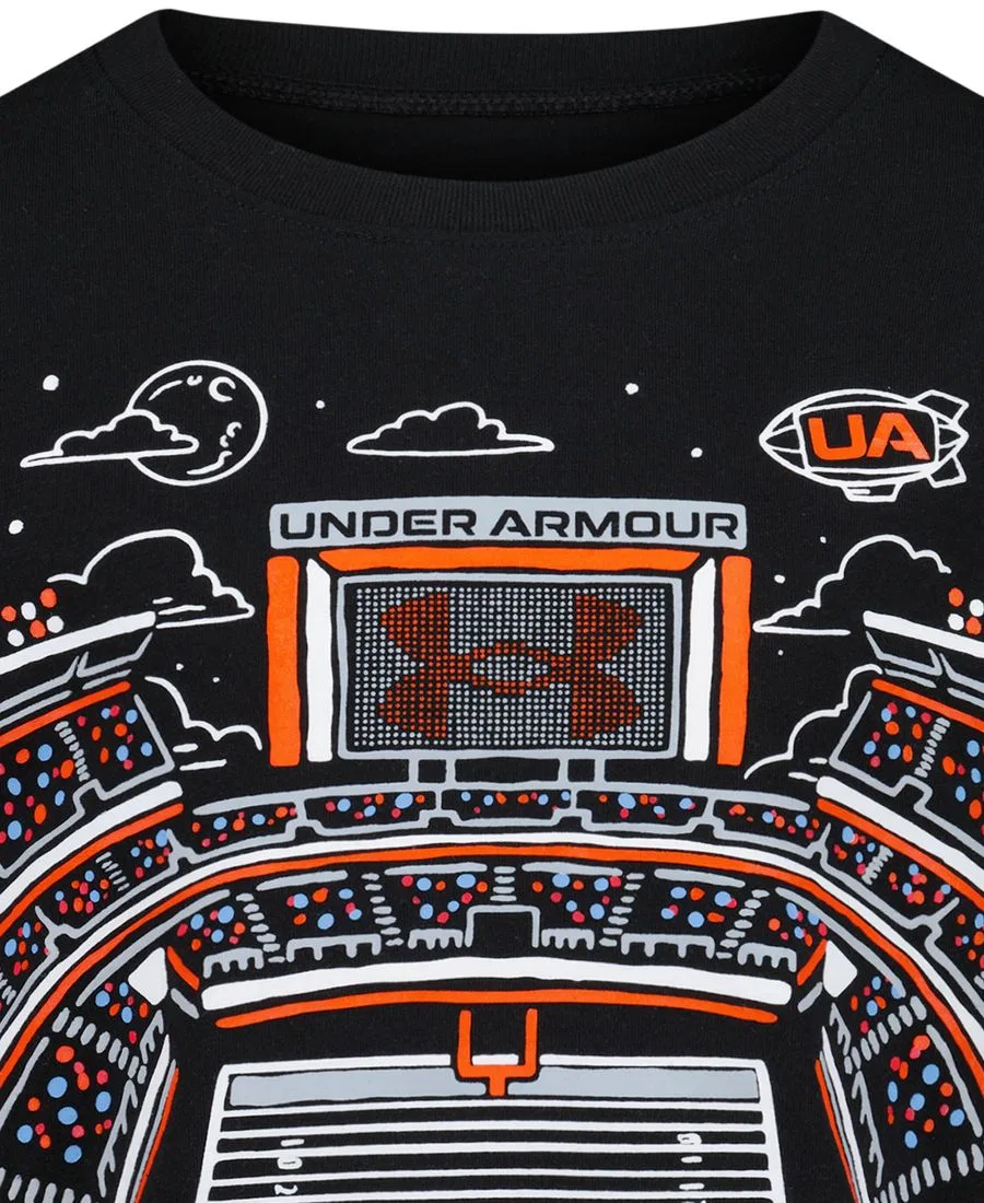 Детская футболка с длинным рукавом и принтом Under Armour, Black — фото 4