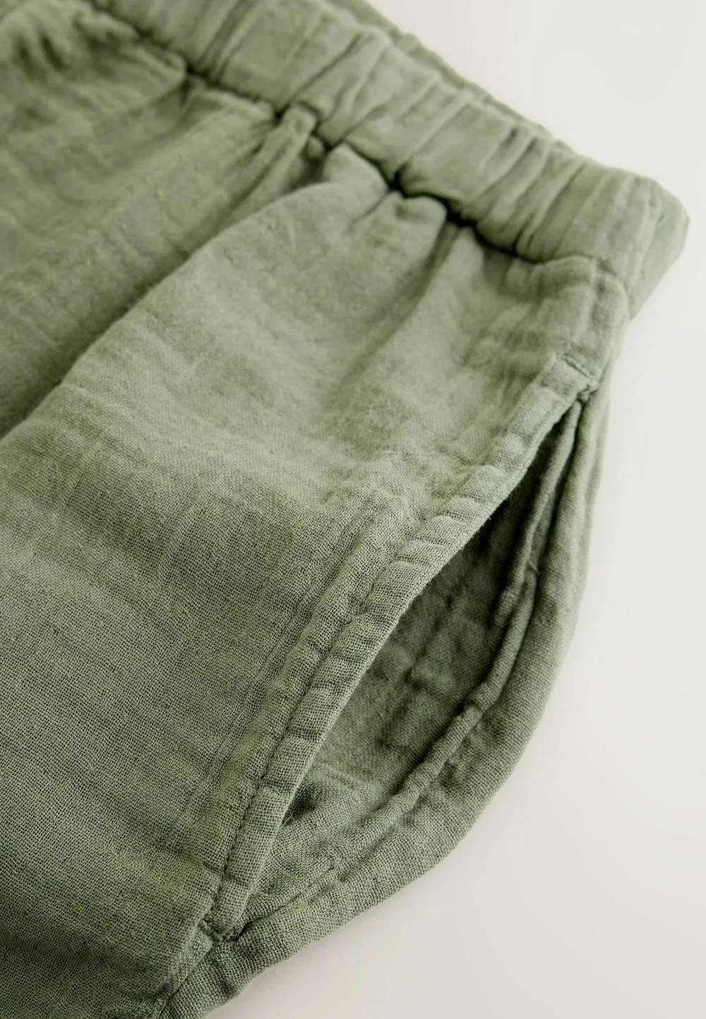 Стандартный крой - шорты из двойной ткани - шорты Next, Khaki Green — фото 2