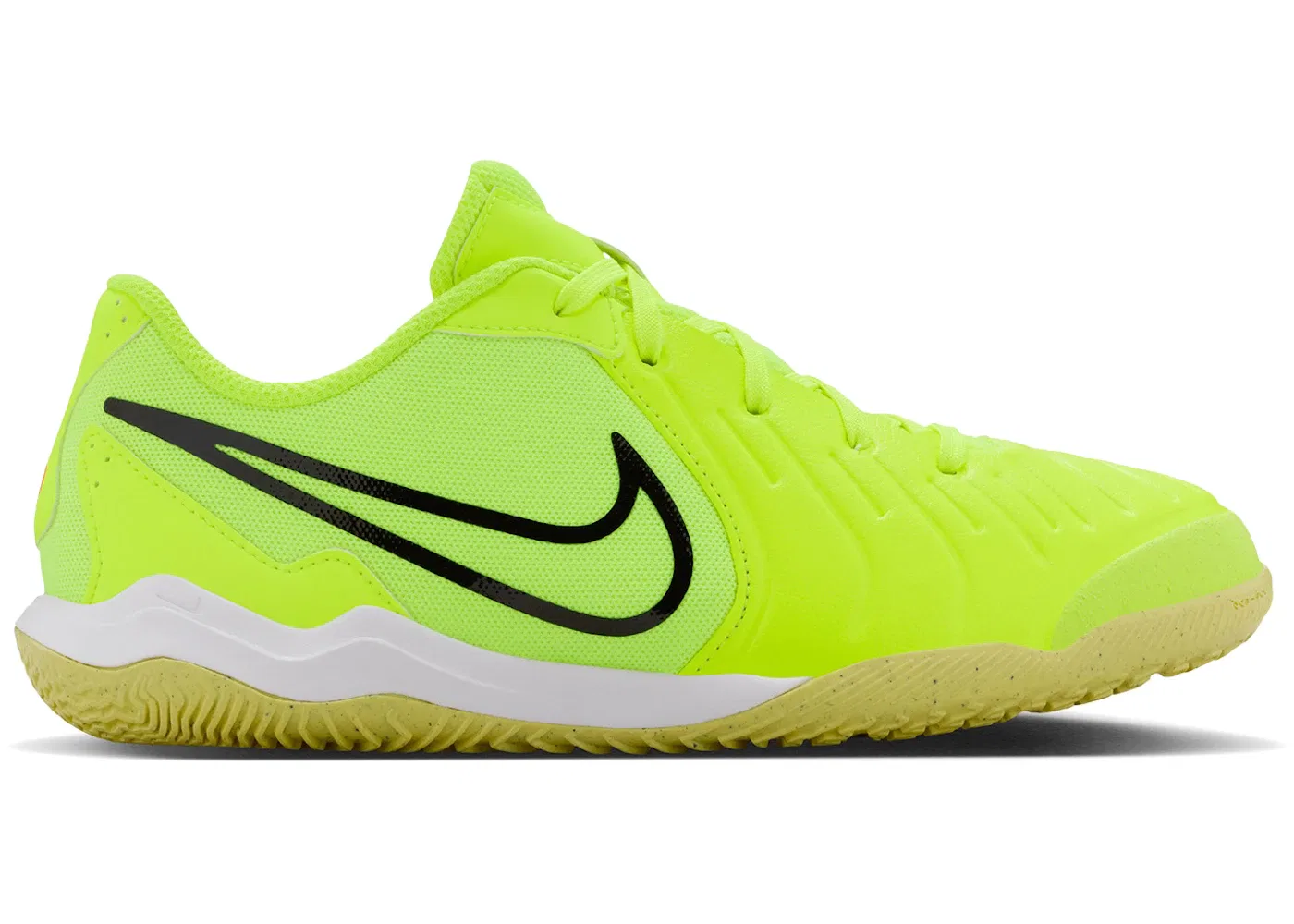 Детские кроссовки для мальчиков с синтетическим верхом Nike Tiempo Legend 10 Academy IC Max Voltage Pack, Volt/Black