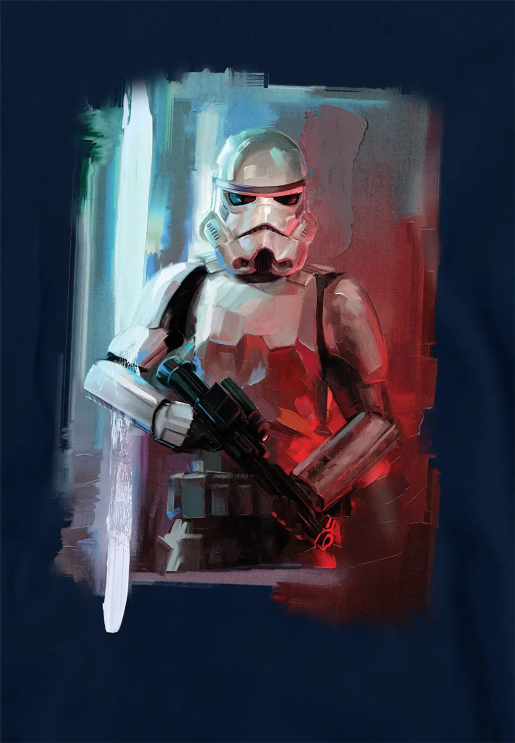 Детский худи с принтом Obiwan Kenobi Stormtrooper Disney, Navy — фото 2