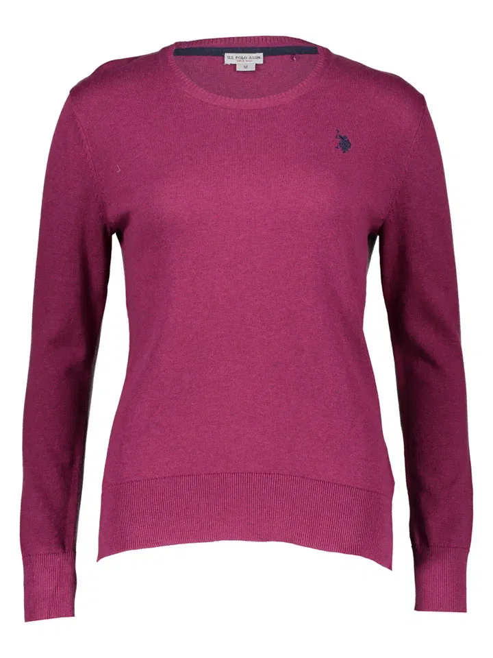 Женский пуловер из хлопка U.S. Polo Assn., Purple