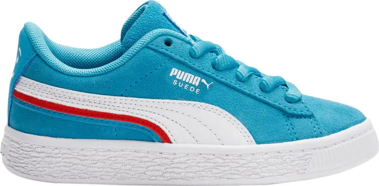 

Кроссовки Puma Kool-Aid x Suede Triplex Little Kid White Blue Atoll, синий