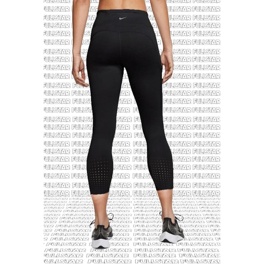 Леггинсы с утяжкой и карманами Epic Lux Crop Nike, XS, Черный — фото 2