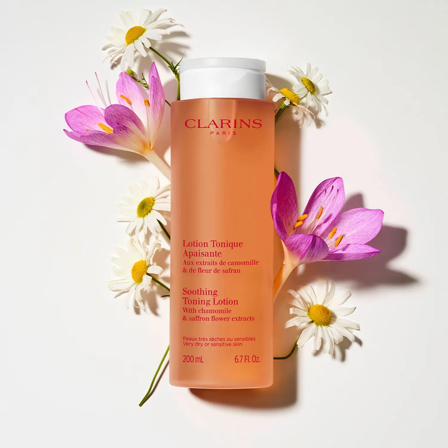 Успокаивающий тоник для лица 200 мл с экстрактом ромашки CLARINS — фото 4