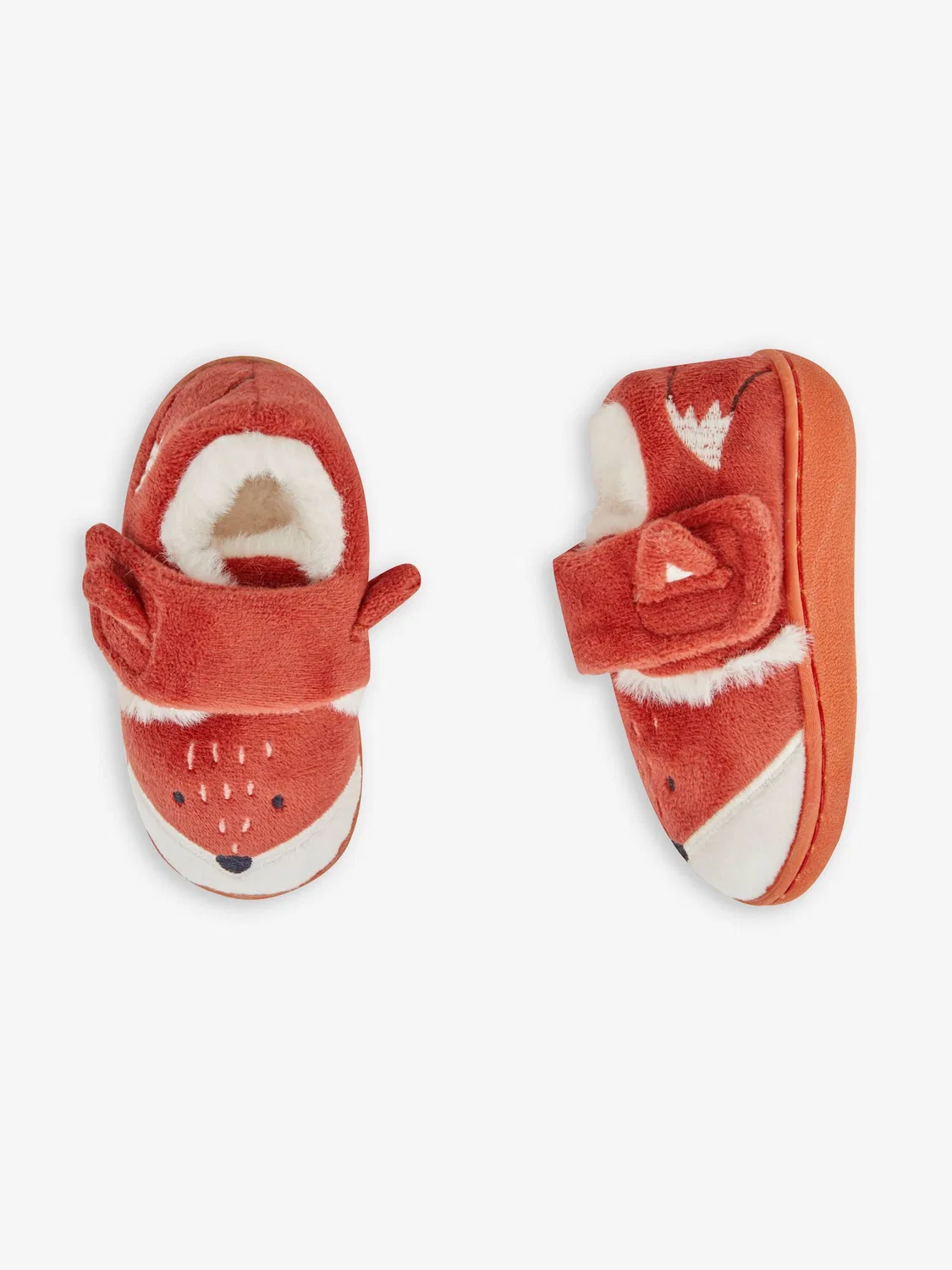 Тапочки Rust Fox Slipper Shoes Jojo Maman Bébé, рыжий — фото 3