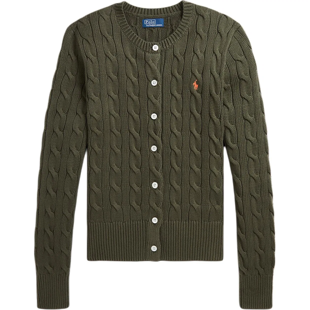 Женский кардиган с вышивкой Polo Pony Polo Ralph Lauren, Green