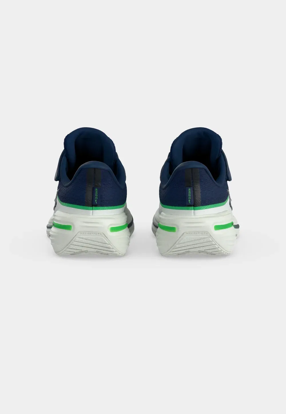 Кроссовки Air Winflo 12 унисекс для бега по улицам Nike Performance, Midnight Navy/Summit White/Green Spark — фото 4