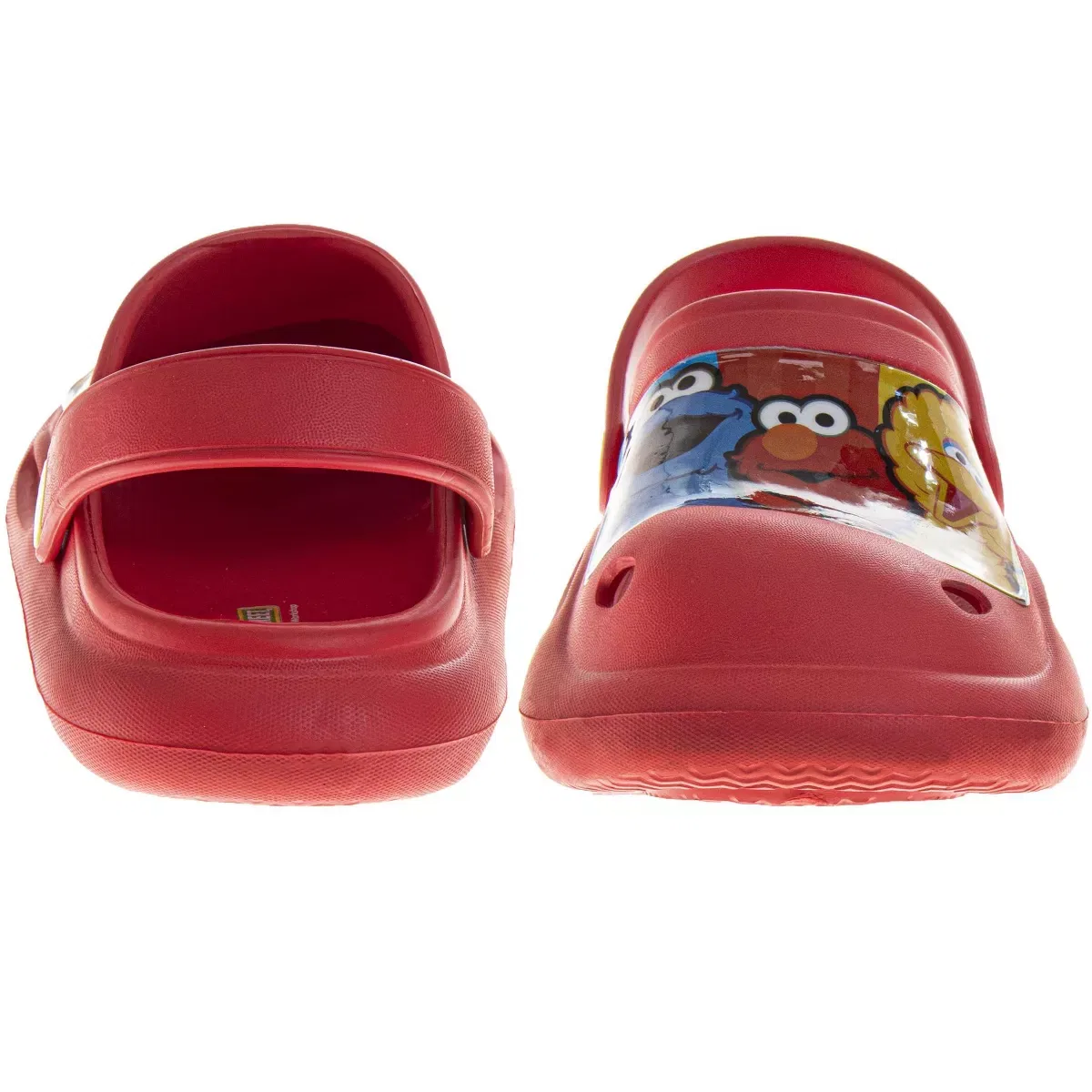 Детские сабо для девочек с принтом Sesame Street Clogs, Sesame Street, Red — фото 2