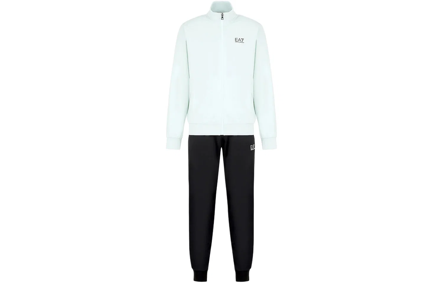 Мужской комплект спортивной одежды с курткой и брюками EMPORIO ARMANI, White/Black
