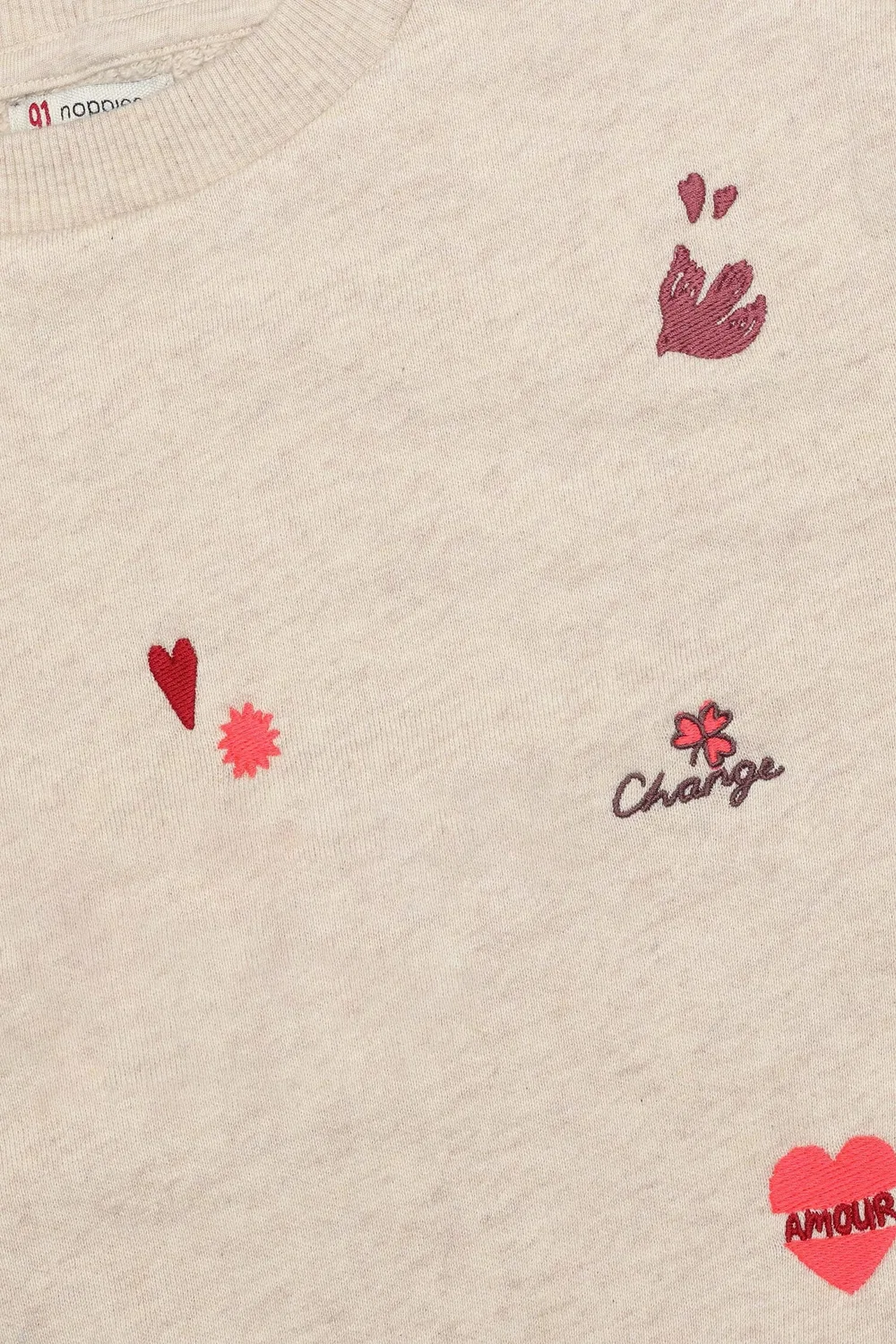 Пуловер песочный меланж Noppies, песочный — фото 3