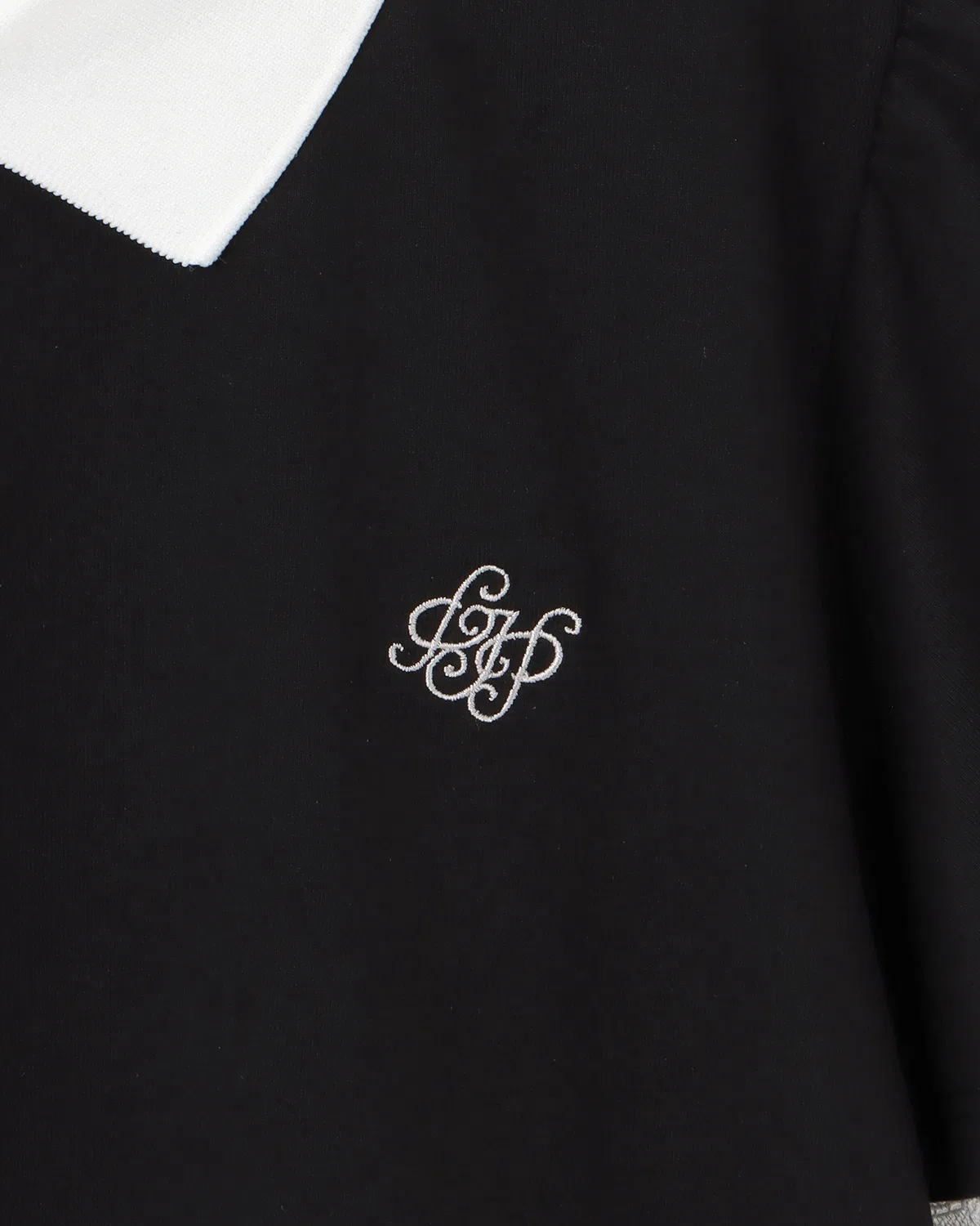 Детская блузка с длинным рукавом кружевом и рюшами, UV-защита, pom ponette junior, Black — фото 4