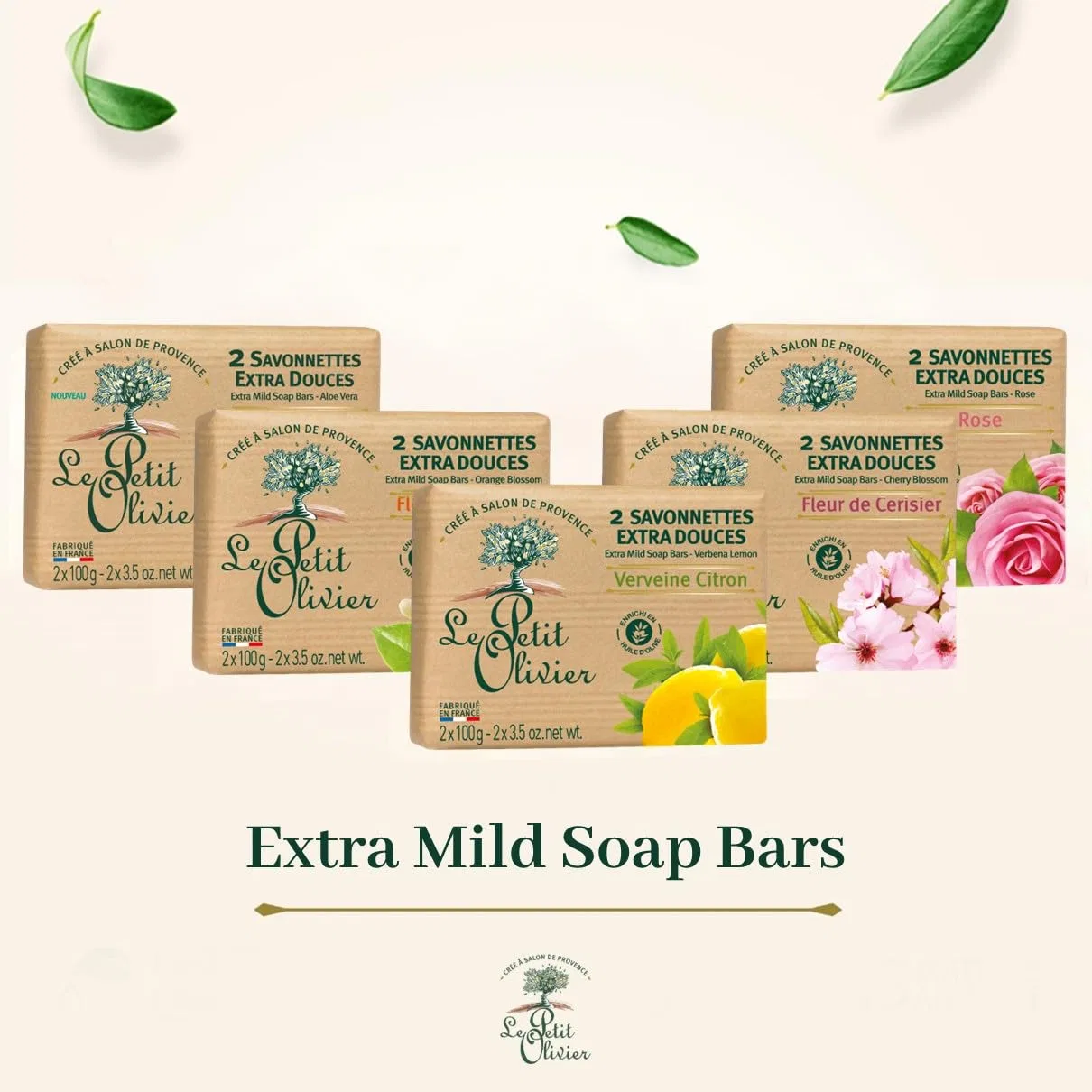 Мыло Extra Fine Soap Le Petit Olivier, 100 г, Rose — фото 4