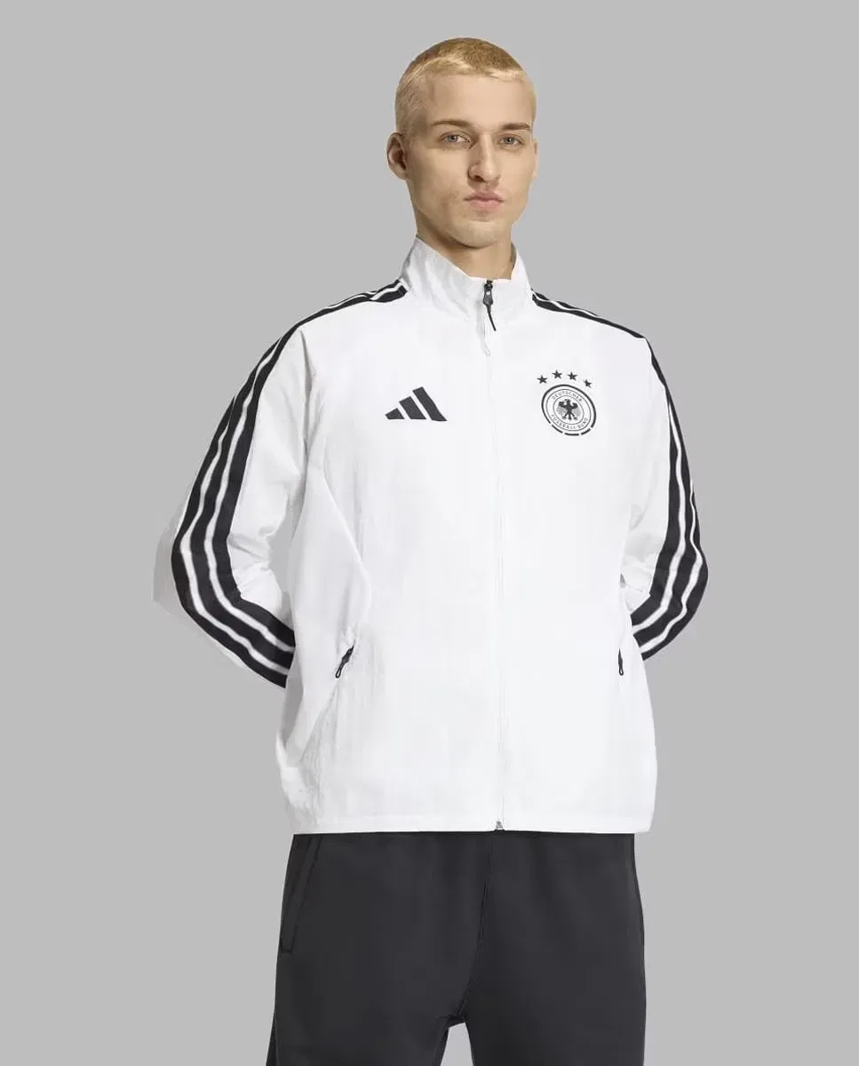 Мужская куртка-антем с принтом Германия 2026 Anthem Jacket adidas, Blanco