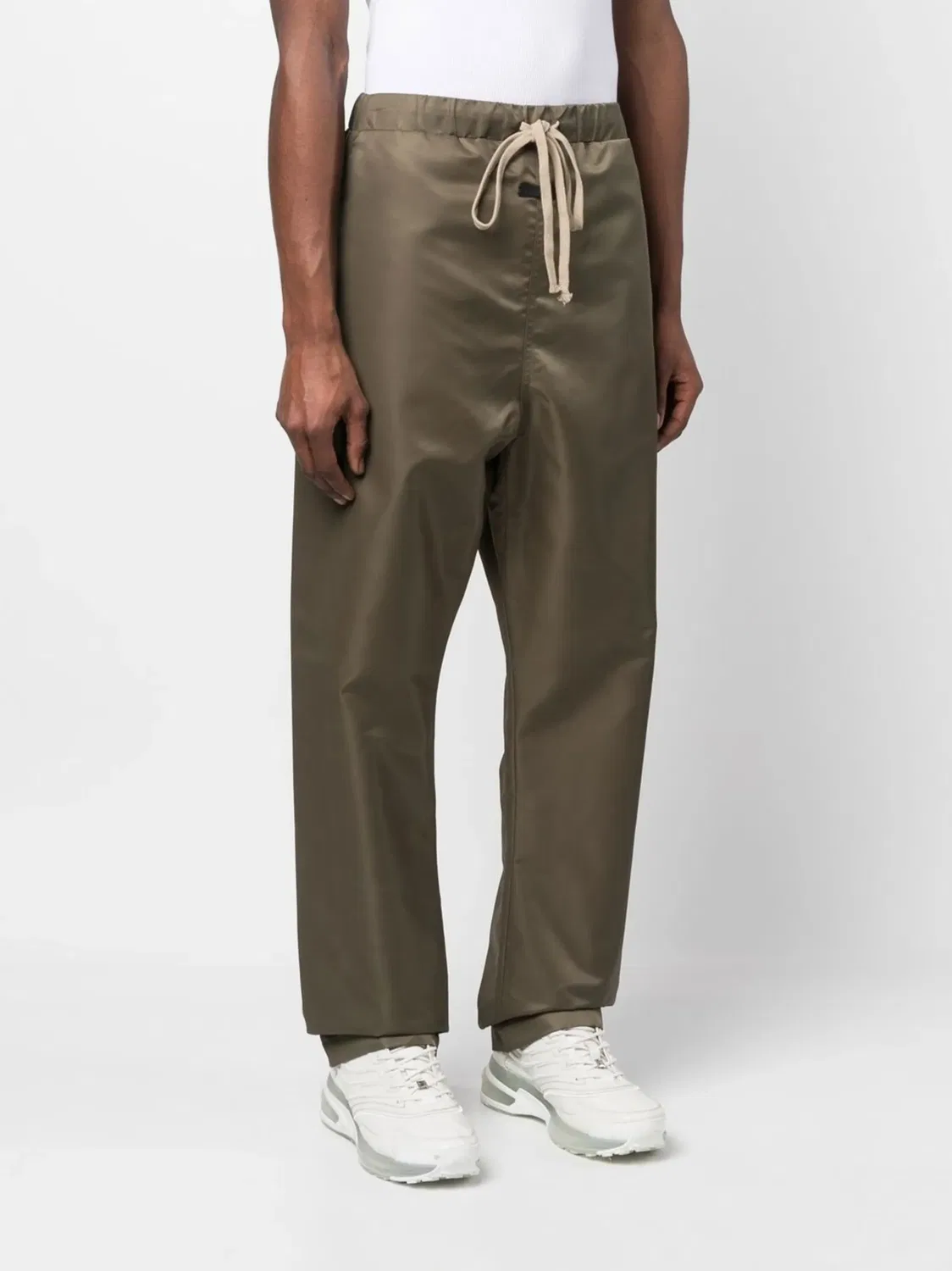 Атласные брюки с кулиской Fear Of God, зеленый — фото 3