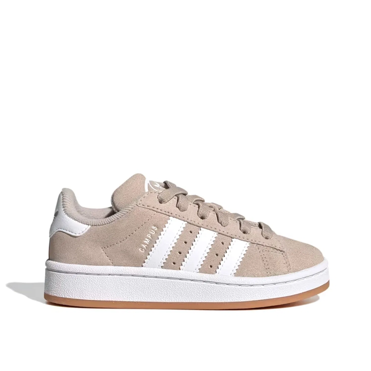 Детские кроссовки для мальчиков с полосками Campus 00s C Adidas, Beige White — фото 2