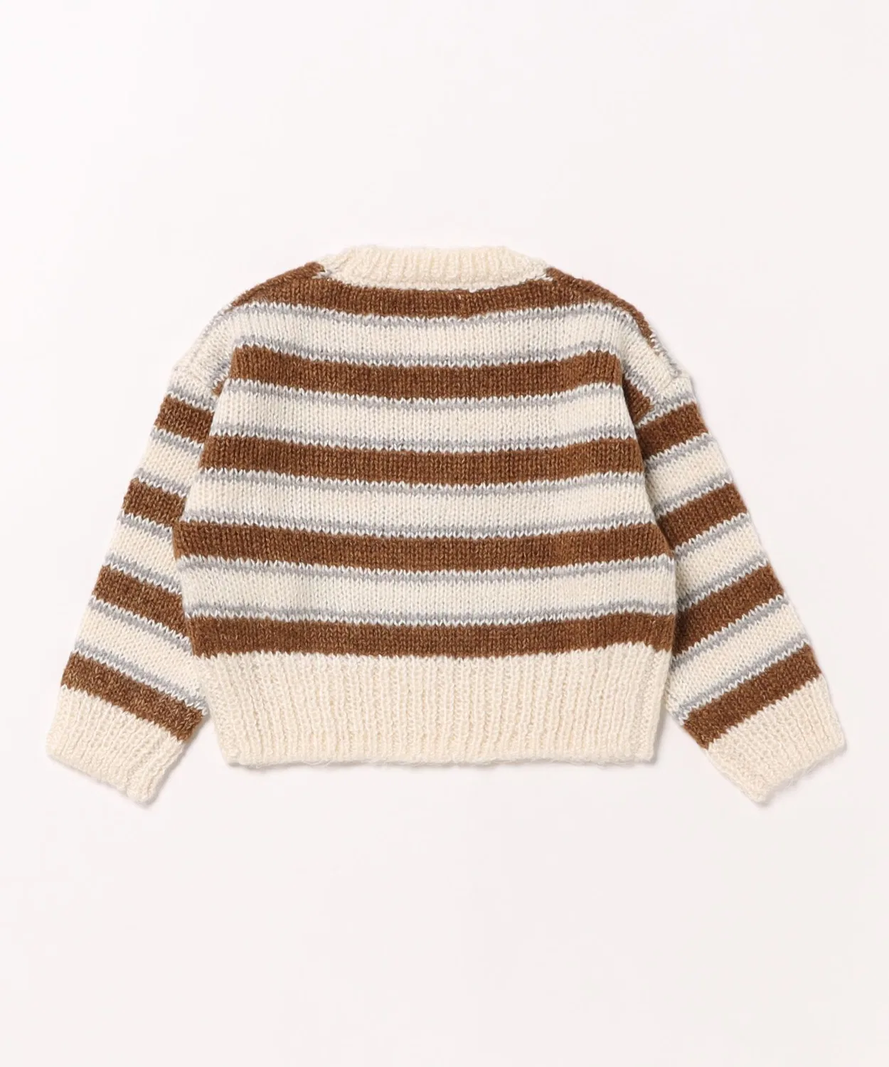 Детский свитер с седловидным принтом модель Saddle Stripe Rylee + Cru, Natural — фото 2