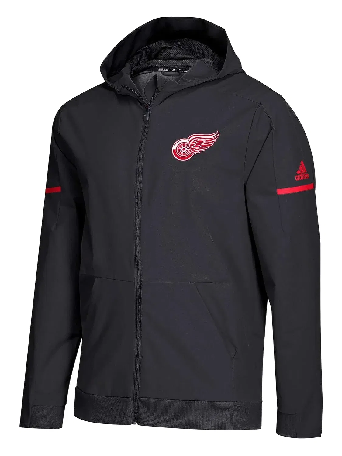 Куртка Detroit Red Wings с капюшоном из коллаборации с NHL Adidas, черный