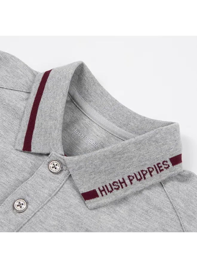 Лонгслив поло с длинным рукавом для мальчиков Hush Puppies — фото 4