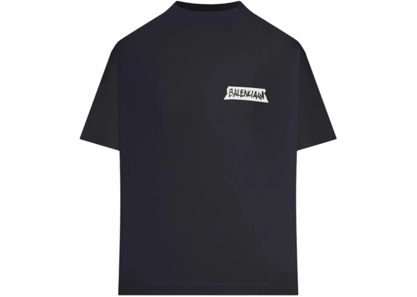 Женская футболка с принтом Balenciaga, Faded Washed Black