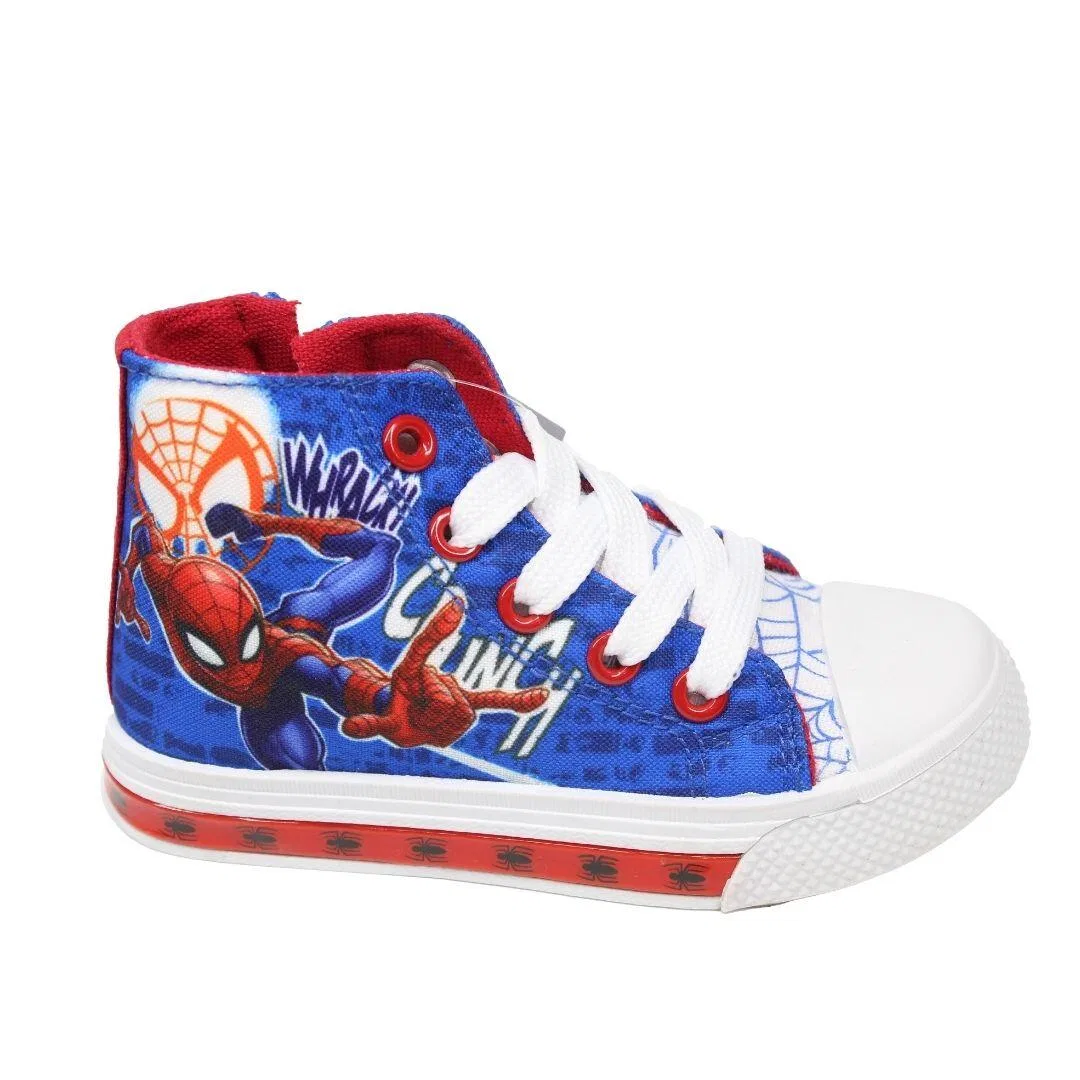 Детские кроссовки с подсветкой Spiderman Marvel, Blau