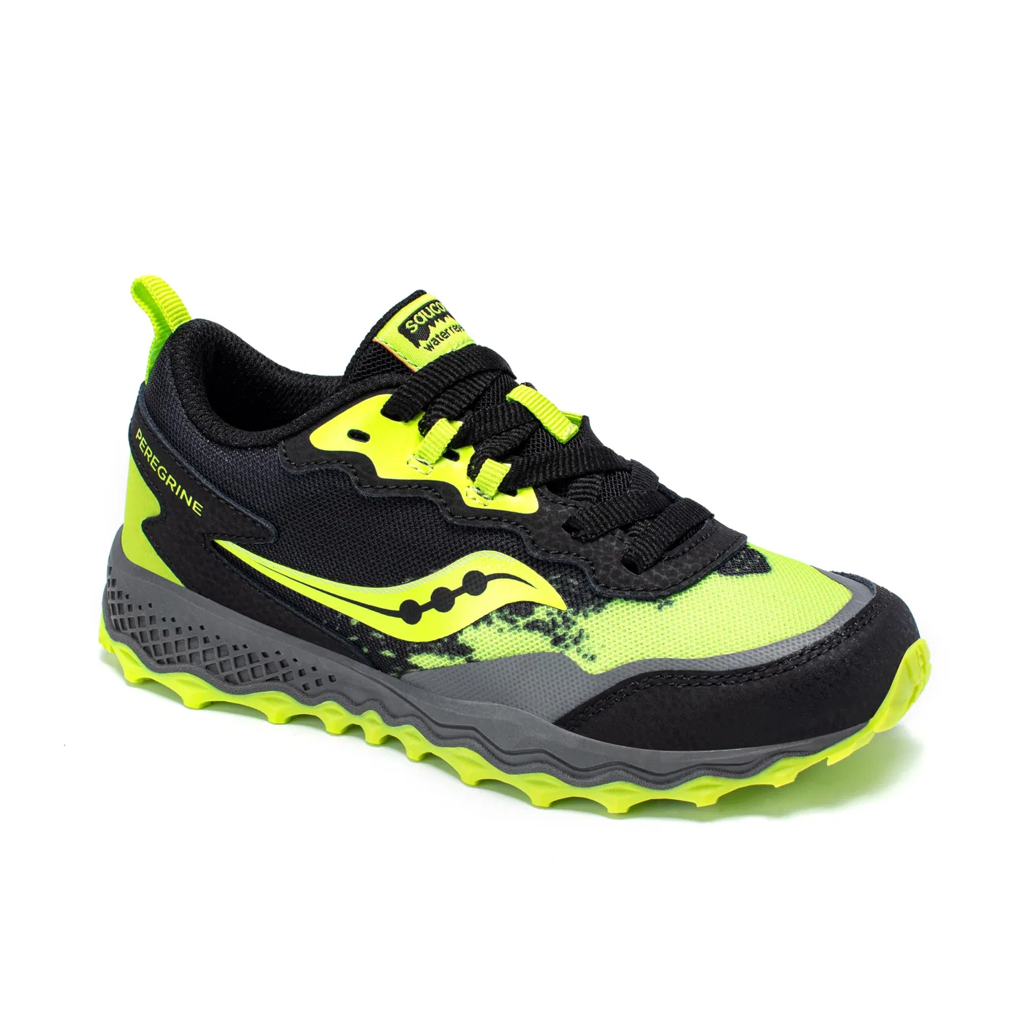 Детские кроссовки для мальчиков Saucony Axon 3, Lime Black