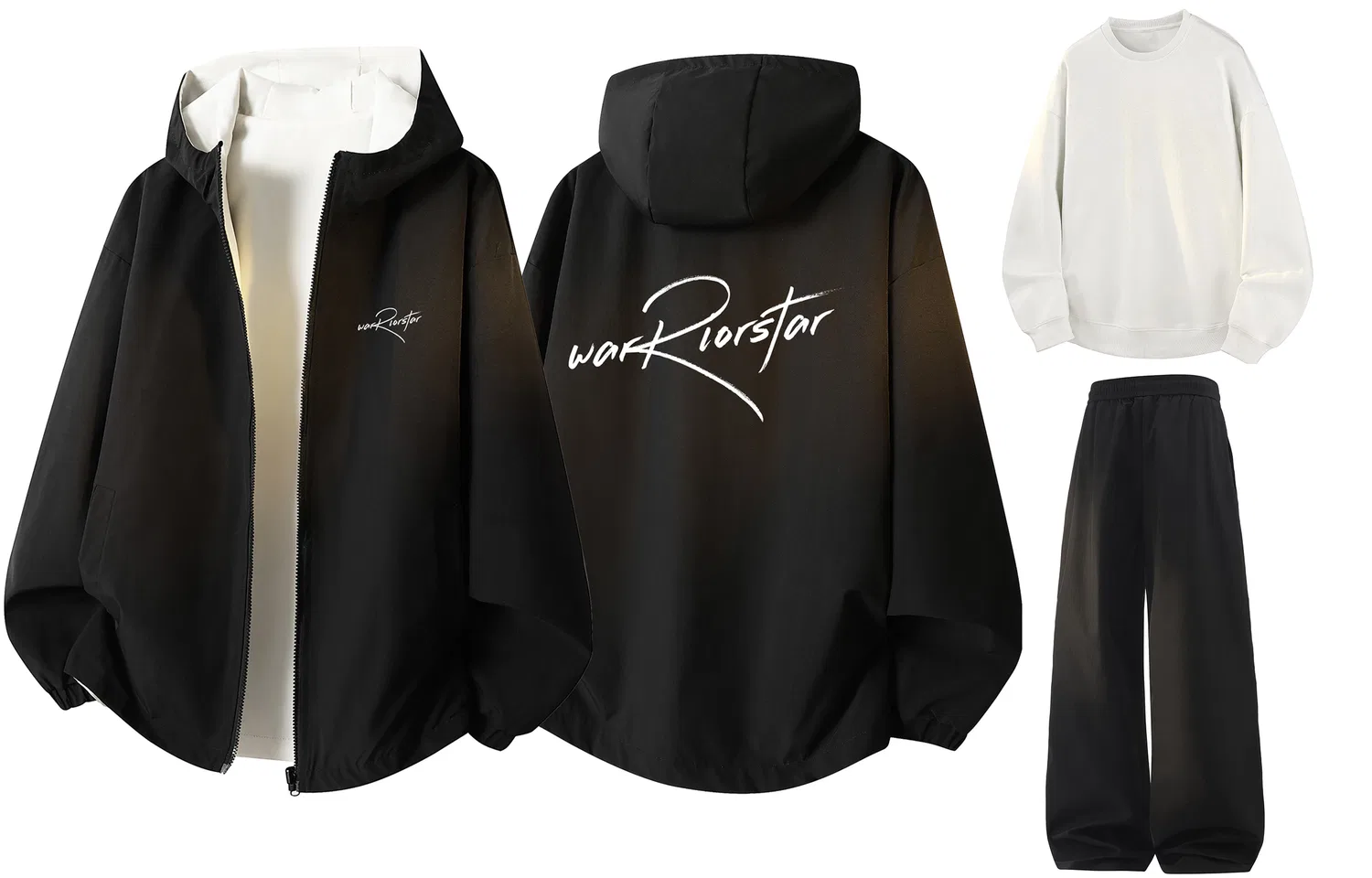 Детский комплект куртка и брюки с принтом Moon Blue Reversible WARRIOR — фото 3