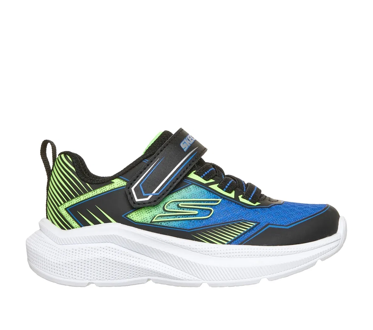 Детские кроссовки Microspec Velocity - Grid-Drift Skechers, черный/лаймовый