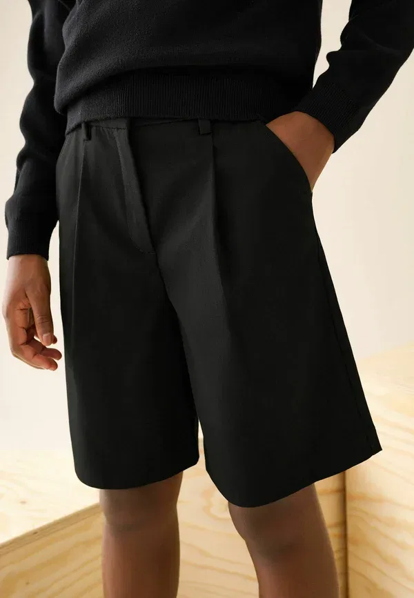 Шорты из полиэстера и вискозы Regular fit - senior school bermuda shorts Next, черный — фото 2