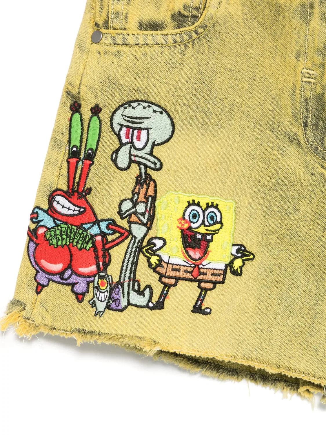 Джинсовые шорты SpongeBob SquarePants Stella McCartney, желтый — фото 2