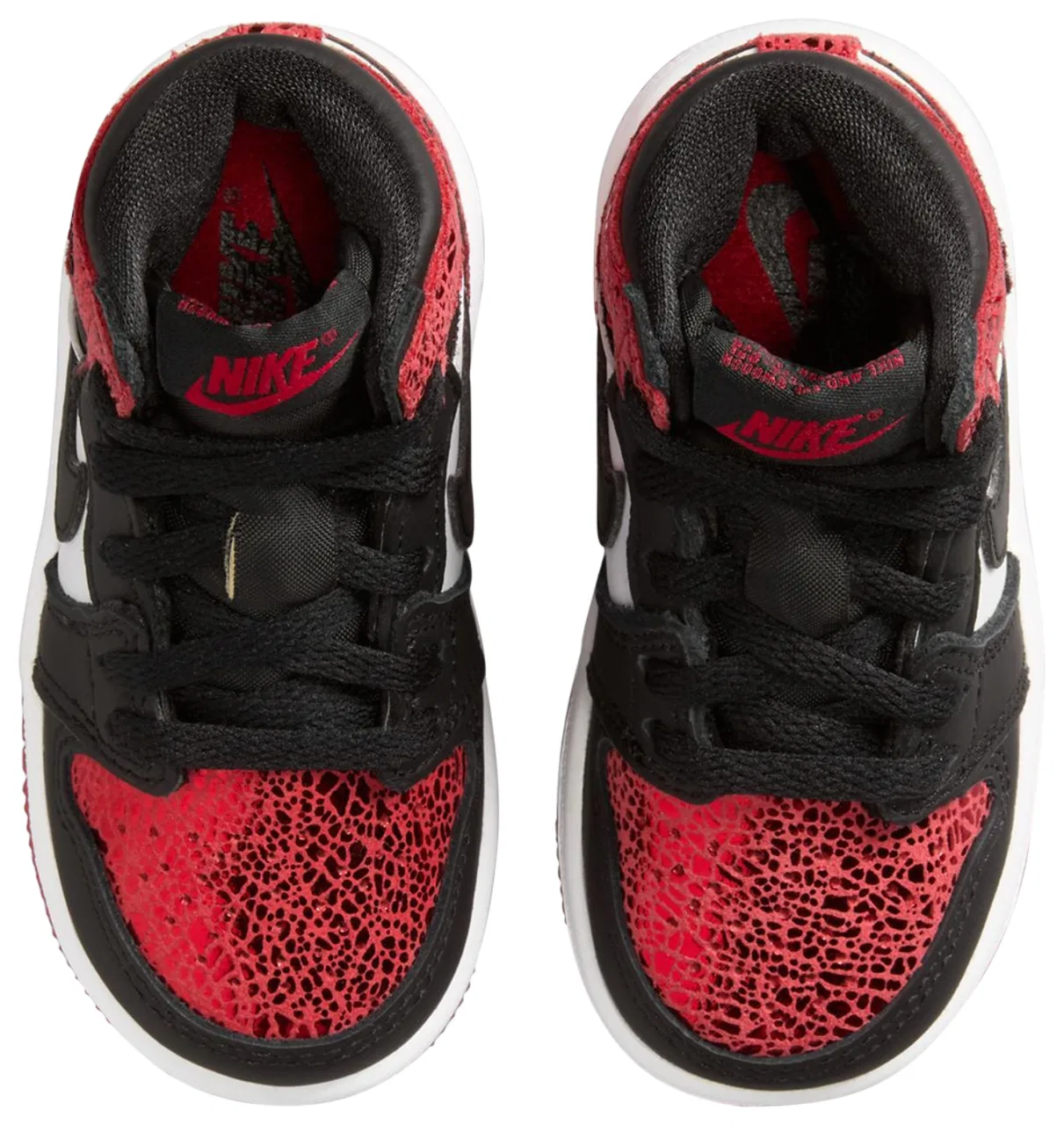 Кроссовки для девочек Jordan Retro 1 HI OG Remastered, цвет Varsity Red/Black — фото 4