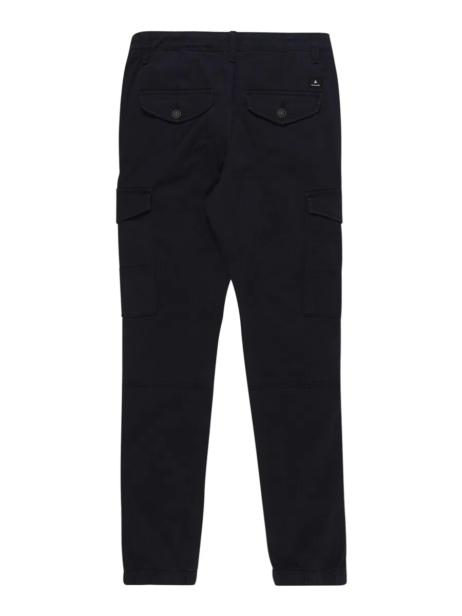 Детские зауженные брюки 'JJIPaul JJFlake' темно-синего цвета Jack & Jones Junior — фото 2