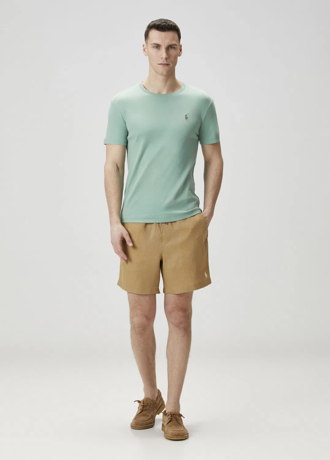 Шорты с поясом Polo Ralph Lauren, bej
