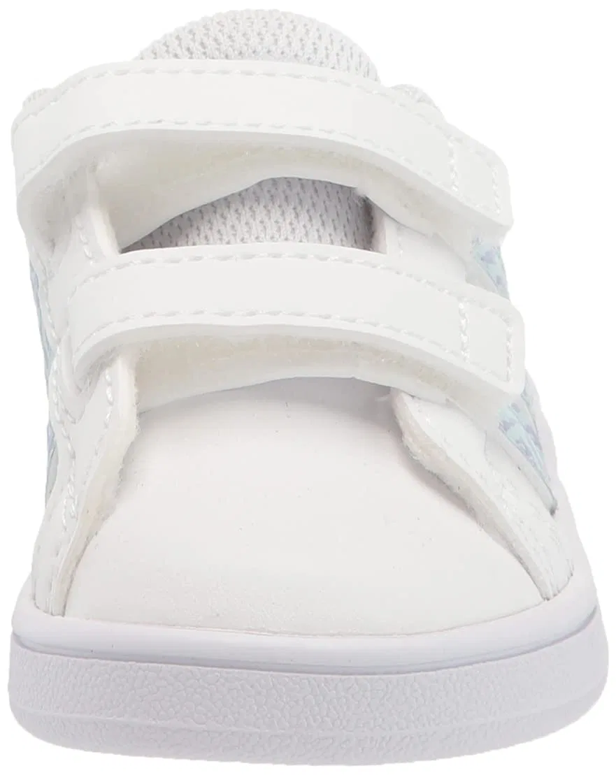 Детский кроссовок на липучке Grand Court Lifestyle Hook and Loop Adidas, White Vision Metallic — фото 2