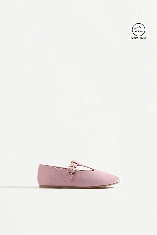 Детские балетки для девочек с принтом Lefties, Roz Pink