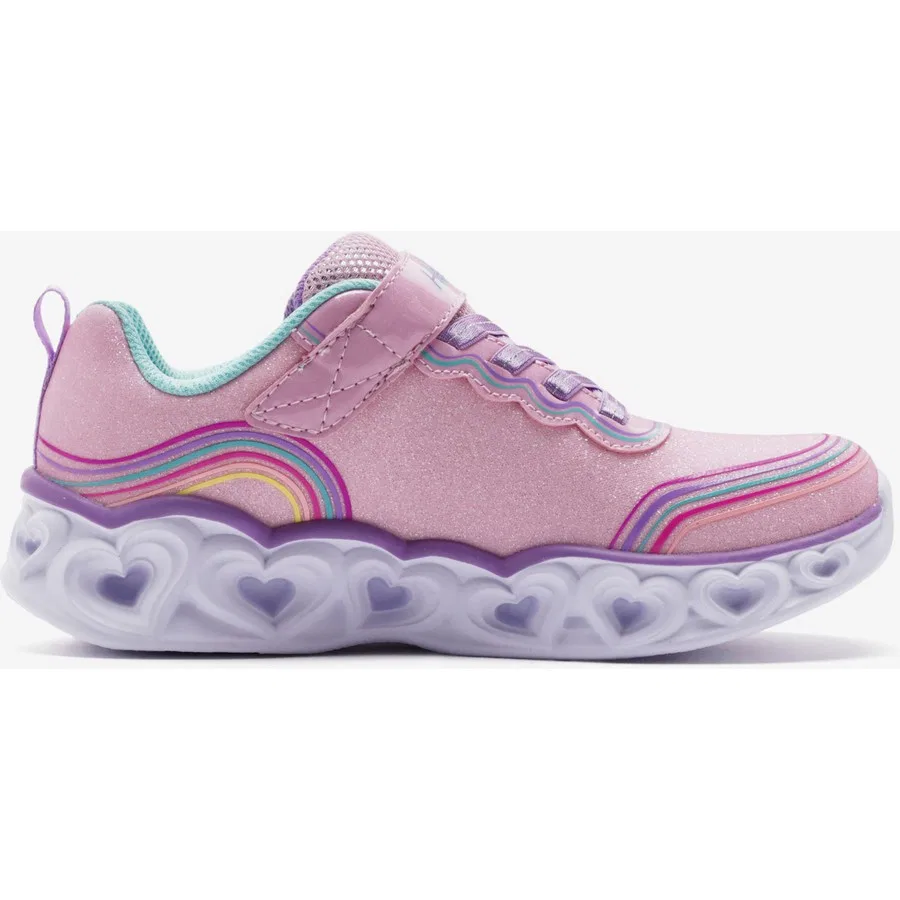 Кроссовки с подсветкой Retro Hearts Skechers, Розовый — фото 2