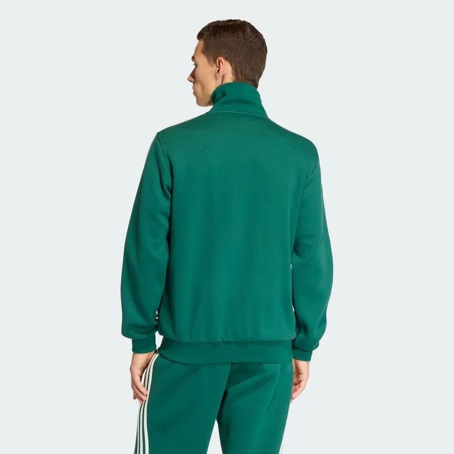 Мужская олимпийка с длинным рукавом Classic Tipped Stripes Track Top adidas, Зеленый — фото 2