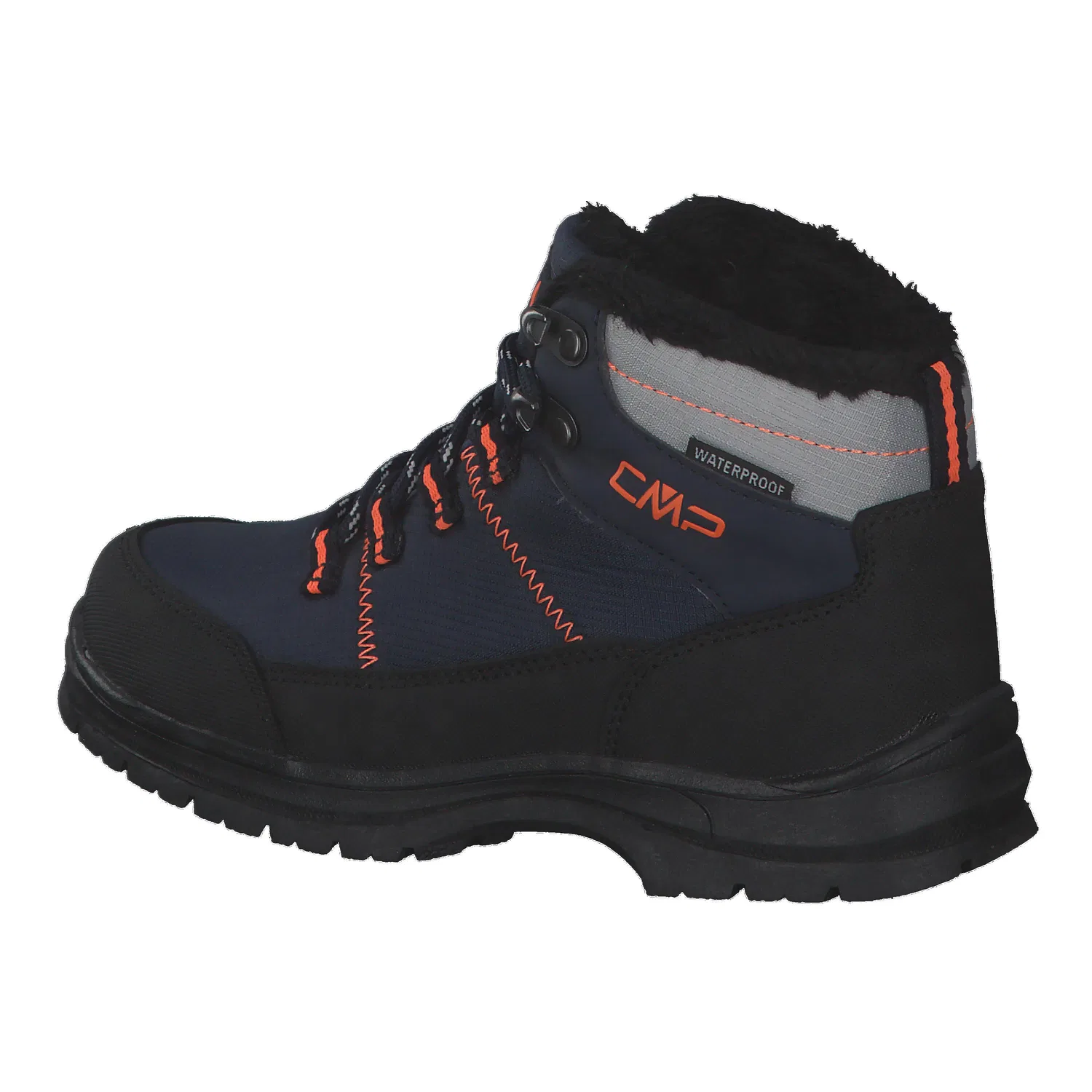 Детские водонепроницаемые ботинки для ходьбы Annuuk Snow Boot Cmp, Schwarz Navyblau Orange — фото 3