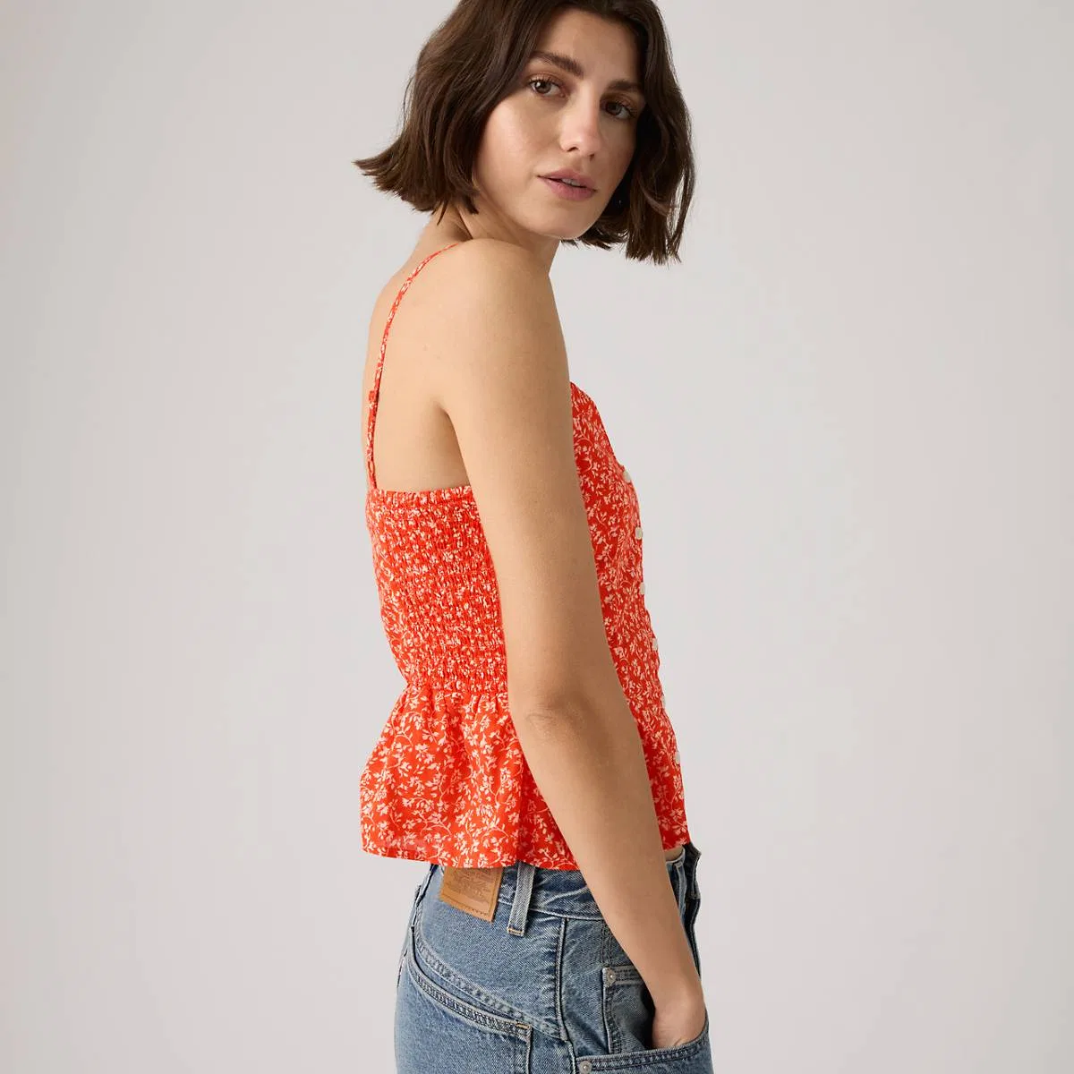 Блузка Моне Levi's, Pamela Floral Vine S - Red — фото 2
