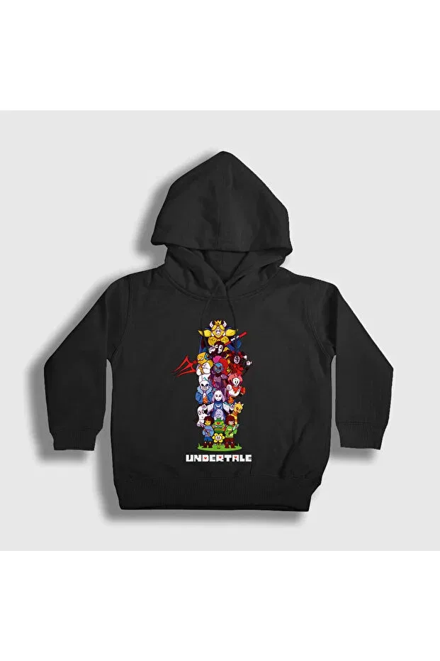 Детское худи с принтом for girls All Undertale Presmono, Black