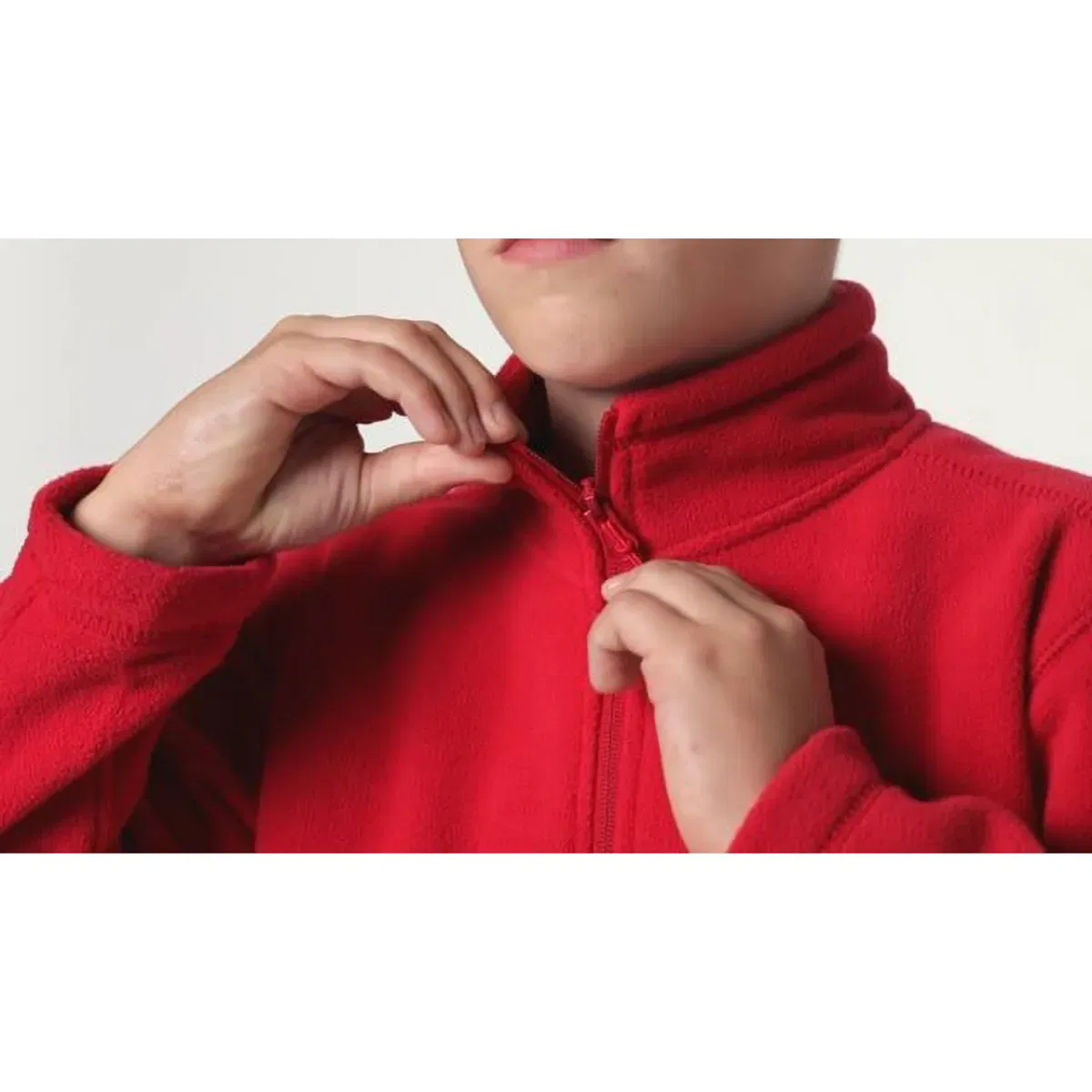 Флисовая куртка на молнии Jerzees Schoolwear, Red — фото 2
