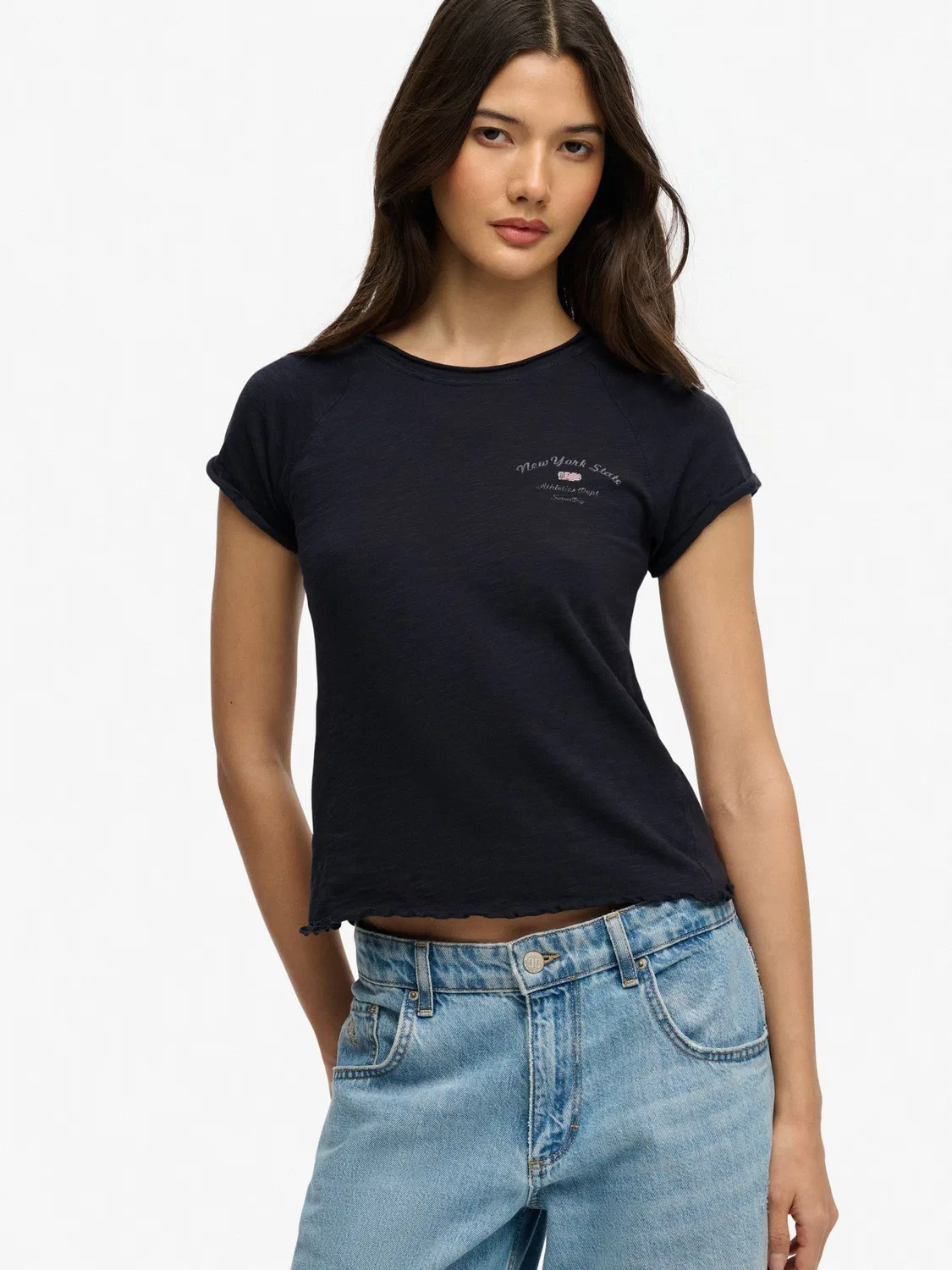Футболка Athletic Essentials Slub Superdry, Navy Blue