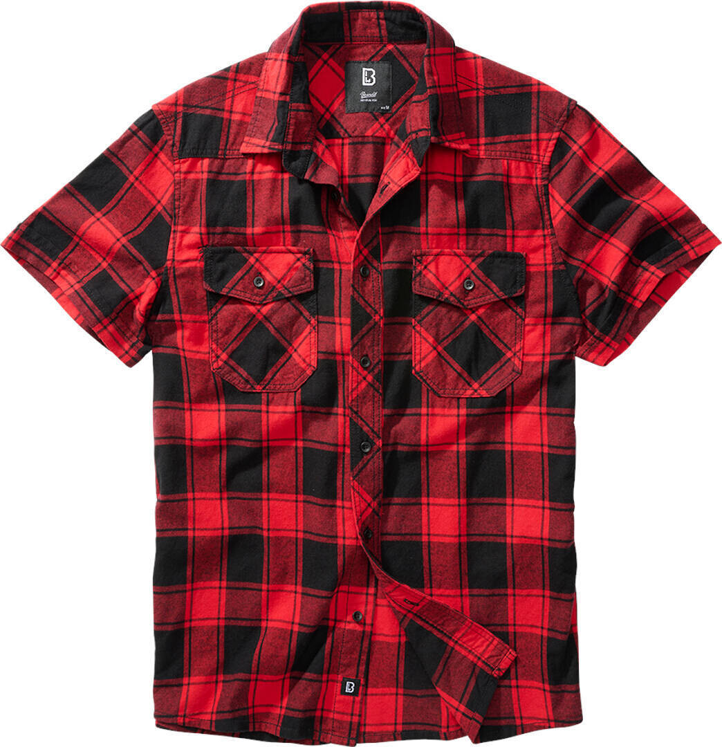 

Рубашка Brandit Checkshirt с коротким рукавом, красный/черный