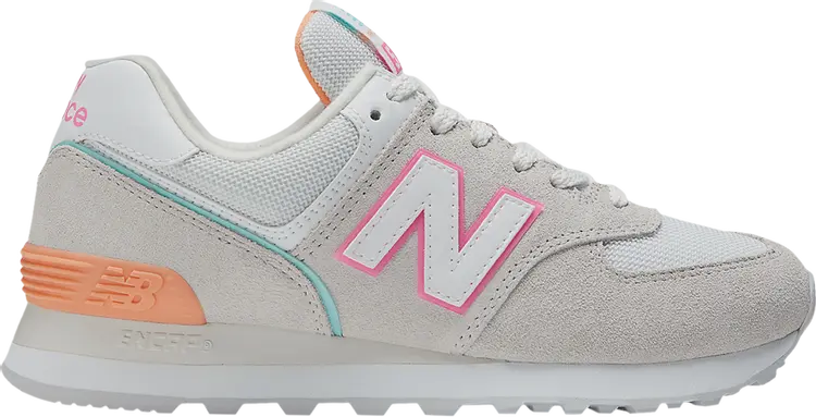 

Кроссовки New Balance Wmns 574 'Nimbus Cloud Peach Glaze', серый