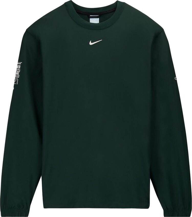 

Лонгслив Nike NRG Nocta DF Woven Long-Sleeve Crew 'Pro Green', зеленый