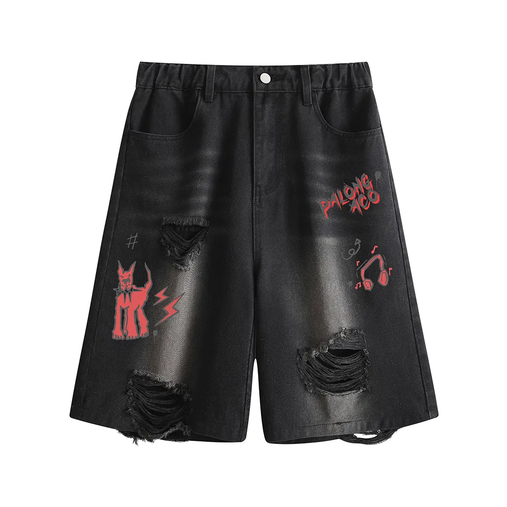 Детские джинсовые шорты тонкие PAL ONGACO, Black