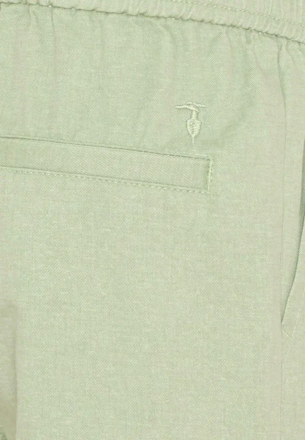 Брюки хлопковые Pantaloni Tru Trussardi Junior, green, зеленый — фото 3