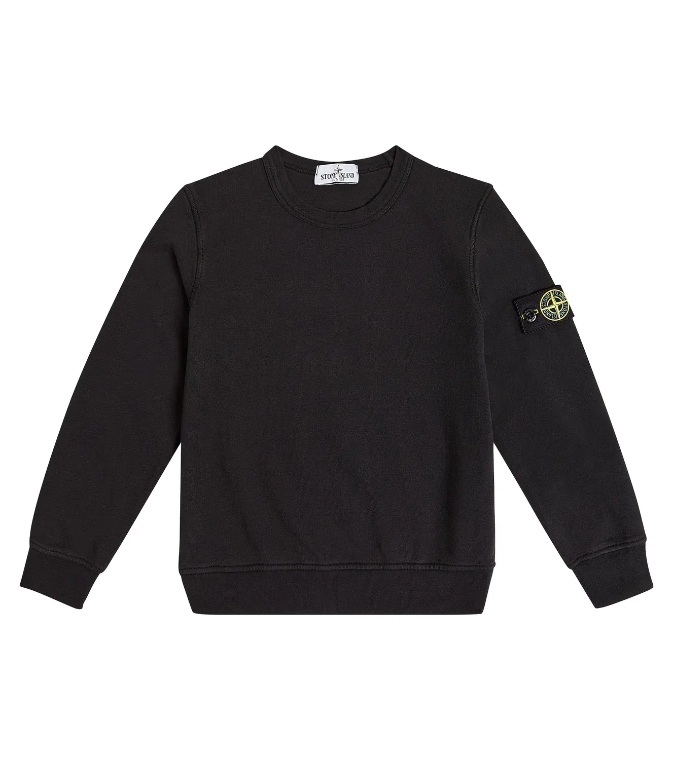 Толстовка хлопковая Stone Island Junior, черный