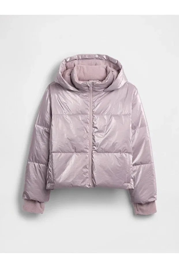 Детское пуховое пальто для девочек с длинным рукавом Basics Gap, Purple-000